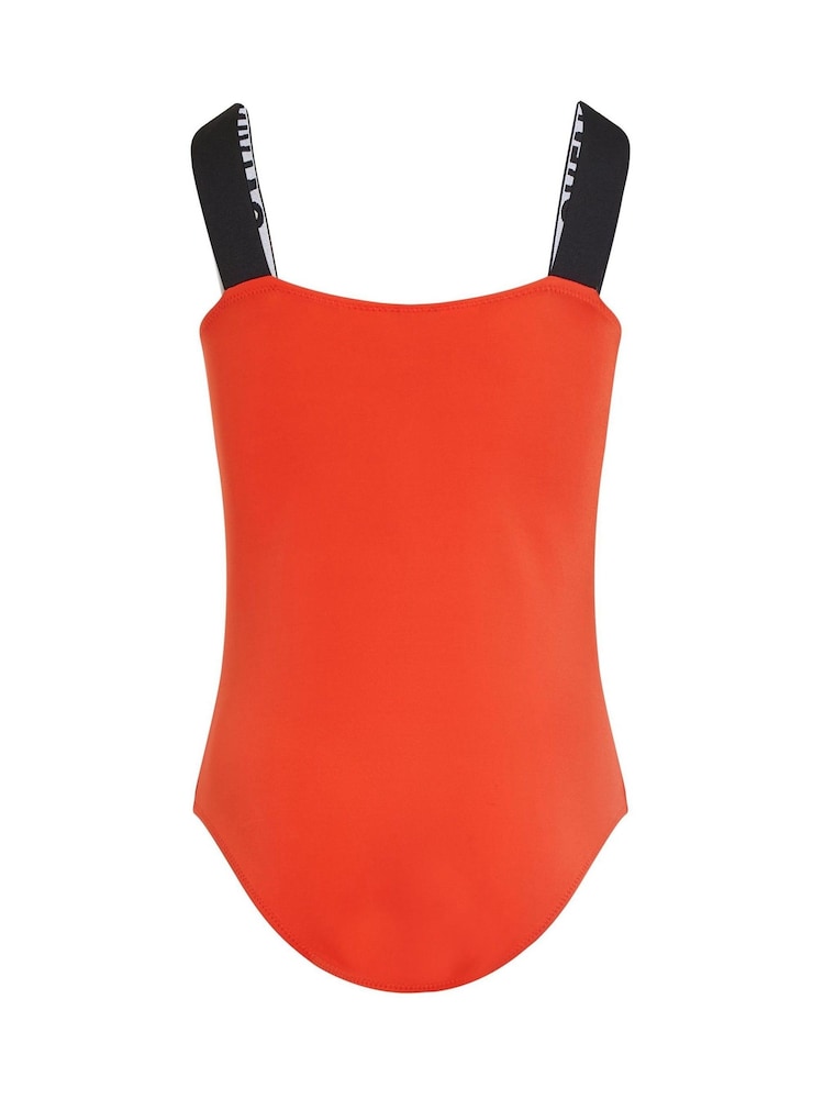 Calvin Klein Red Girls Red Scoop Back One Piece Swimsuit - Image 2 of 2