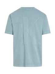 Blau - Calvin Klein 100% Cotton Applique T-Shirt - Bild 6 von 7