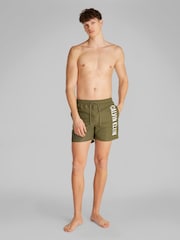 Calvin Klein Green Intense Power Medium Swim Shorts With Drawstring - Image 2 of 5