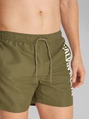 Calvin Klein Green Intense Power Medium Swim Shorts With Drawstring - Image 4 of 5