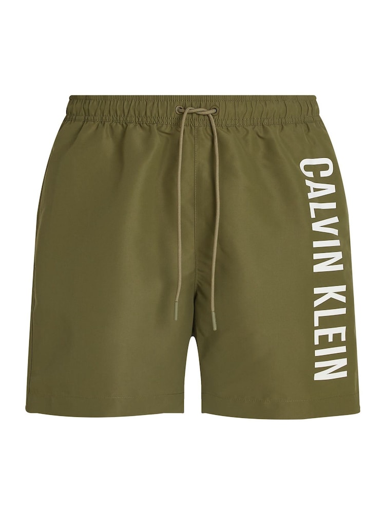 Calvin Klein Green Intense Power Medium Swim Shorts With Drawstring - Image 5 of 5