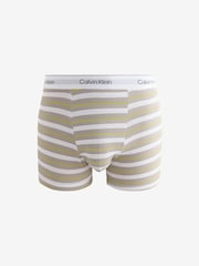 Calvin Klein Black and Purple Ultra Soft Trunks 3 Pack - Image 3 of 4