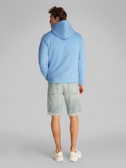Calvin Klein Blue Relaxed Monologo Hoodie - Image 2 of 6