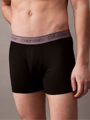 Calvin Klein Blue Micro Stretch Boxer Briefs 3 Pack - Image 6 of 6