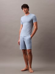 Calvin Klein Blue Ultra Soft Pyjamas Shorts - Image 1 of 5