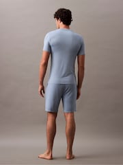 Calvin Klein Blue Ultra Soft Pyjamas Shorts - Image 2 of 5