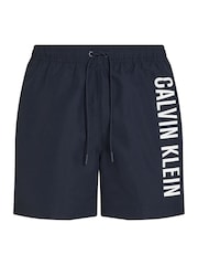 Calvin Klein Blue Intense Power Medium Swim Shorts With Drawstring - Image 5 of 5