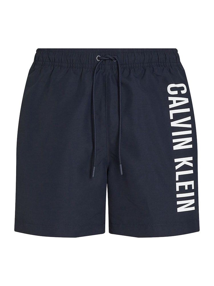 Calvin Klein Blue Intense Power Medium Swim Shorts With Drawstring - Image 5 of 5