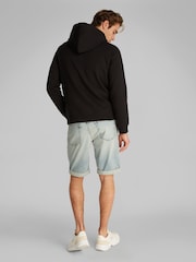 Calvin Klein Black Relaxed Monologo Hoodie - Image 2 of 7