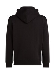 Calvin Klein Black Relaxed Monologo Hoodie - Image 7 of 7