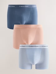 Calvin Klein Blue/Grey Relaxed Fit Boxers - Image 1 of 5