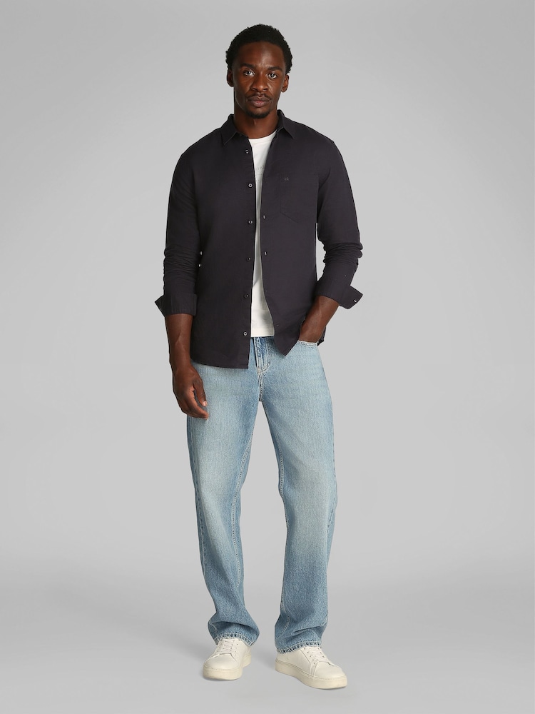 Calvin Klein Black Regular Fit Long Sleeve Shirt - Image 2 of 6