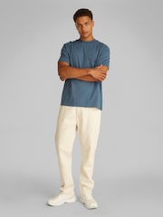 Calvin Klein Blue & White 100% Cotton Applique T-Shirt - Image 2 of 6