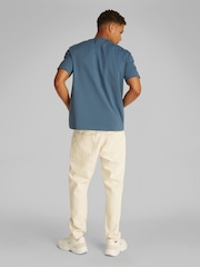 Calvin Klein Blue & White 100% Cotton Applique T-Shirt - Image 3 of 6