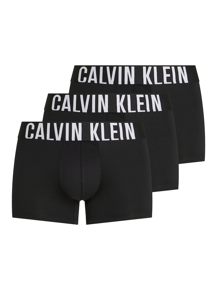 Calvin Klein Black Intense Power Micro Trunks 3 Pack - Image 1 of 5