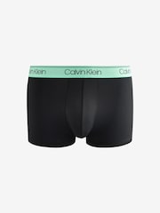 Calvin Klein Blue Micro Stretch Low Rise Trunks 3 Pack - Image 2 of 5