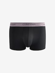 Calvin Klein Blue Micro Stretch Low Rise Trunks 3 Pack - Image 3 of 5