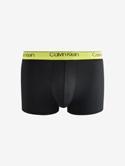 Calvin Klein Blue Micro Stretch Low Rise Trunks 3 Pack - Image 4 of 5