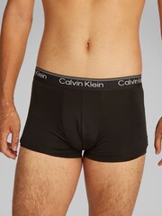 Calvin Klein Blue Micro Stretch Low Rise Trunks 3 Pack - Image 5 of 5