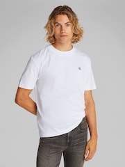 Calvin Klein White Monologo 100% Cotton T-Shirt - Image 1 of 7