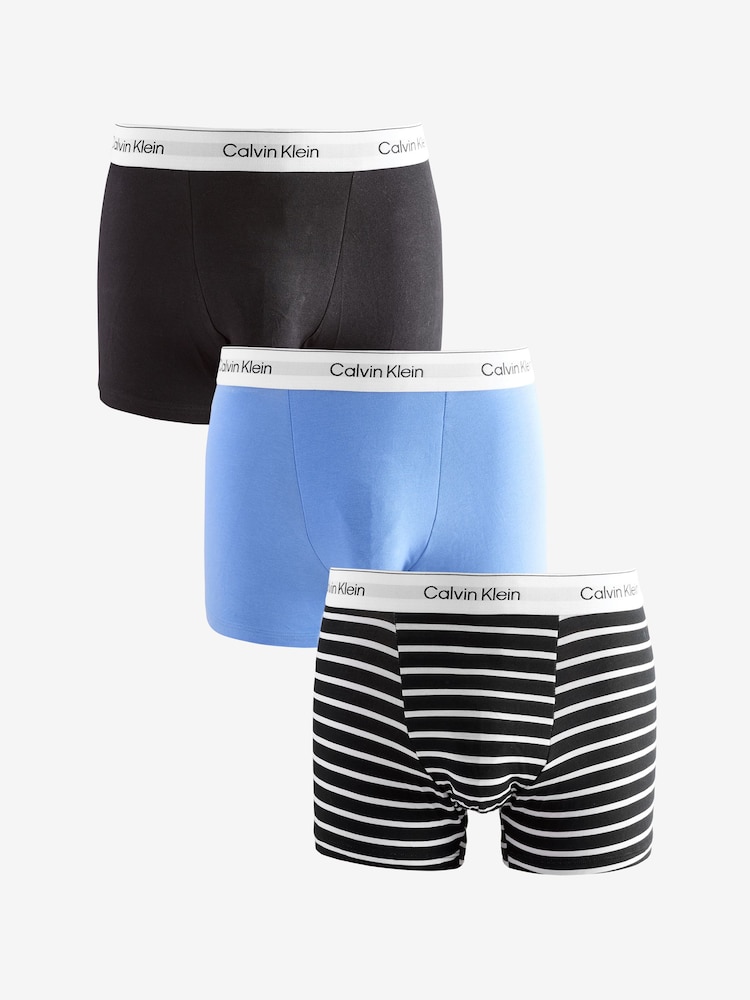 أسود حبري - حزمة من 3 قطع ملابس داخلية ناعم للغاية من Calvin Klein - صورة 1 من 4