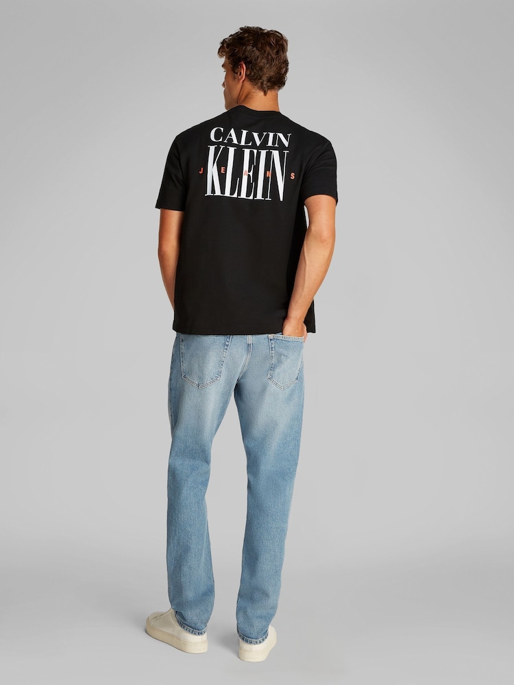 Czarny - Koszulka Calvin Klein z grafiką, 100% bawełna - Image 3 of 7