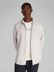 Calvin Klein Natural Regular Fit Long Sleeve Shirt - Image 1 of 6