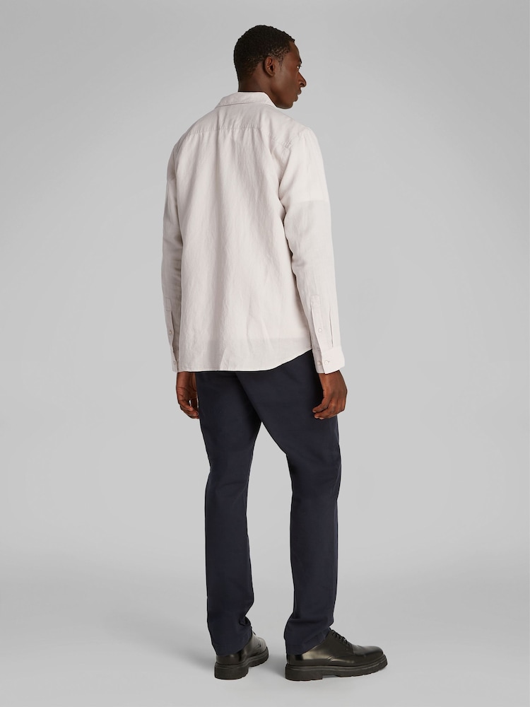 Buy Calvin Klein Natural Regular Fit Long Sleeve Shirt from Next USA
