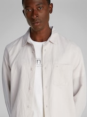 Calvin Klein Natural Regular Fit Long Sleeve Shirt - Image 4 of 6