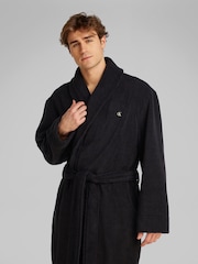 Calvin Klein Black 100% Cotton Terry Robe - Image 3 of 5