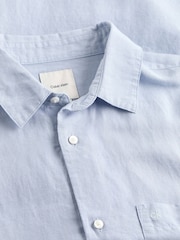 Calvin Klein Blue Regular Fit Long Sleeve Shirt - Image 5 of 6