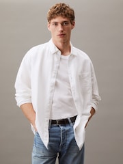 Off White - Calvin Klein Regular Fit Stripe Long Sleeve Shirt - Bild 1 von 6