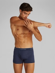 Calvin Klein Green Classic 100% Cotton Trunks 3 Pack - Image 2 of 5
