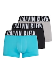 Calvin Klein Blue Intense Power Micro Trunks 3 Pack - Image 1 of 5