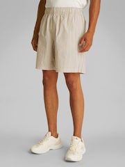 Calvin Klein Cream Pull On 100% Cotton Shorts - Image 1 of 7