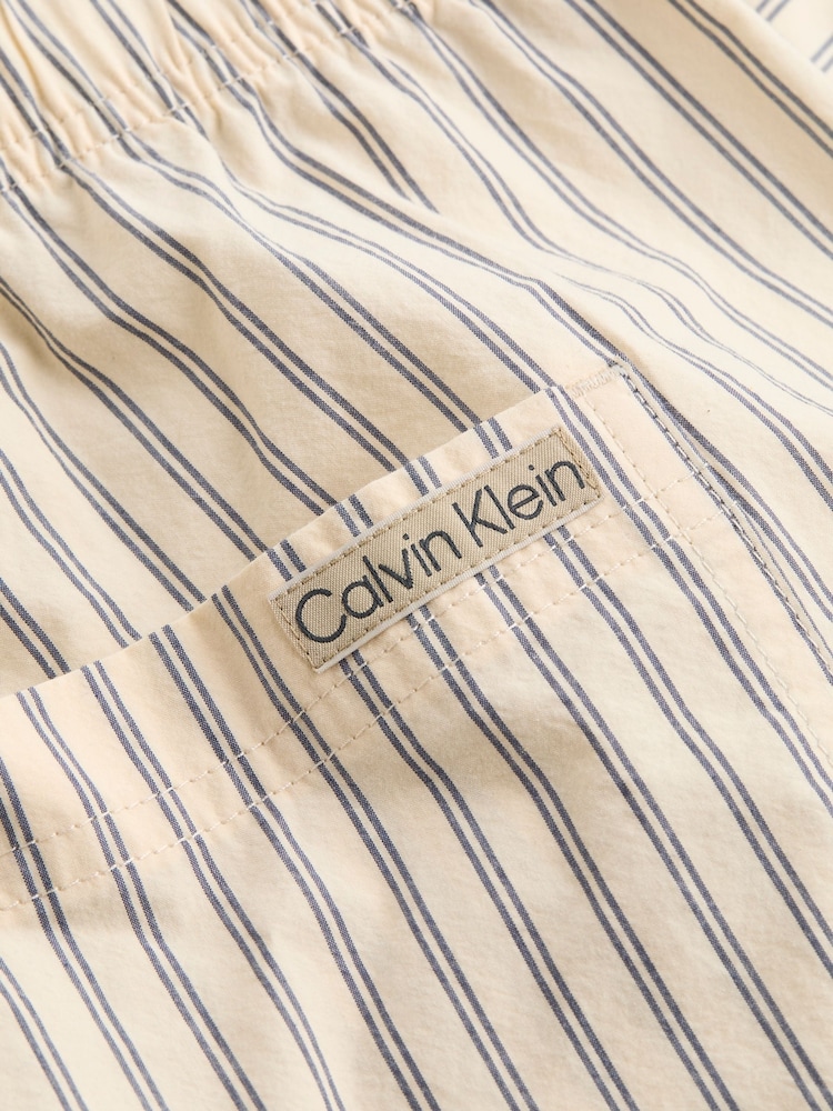 Calvin Klein Cream Pull On 100% Cotton Shorts - Image 7 of 7