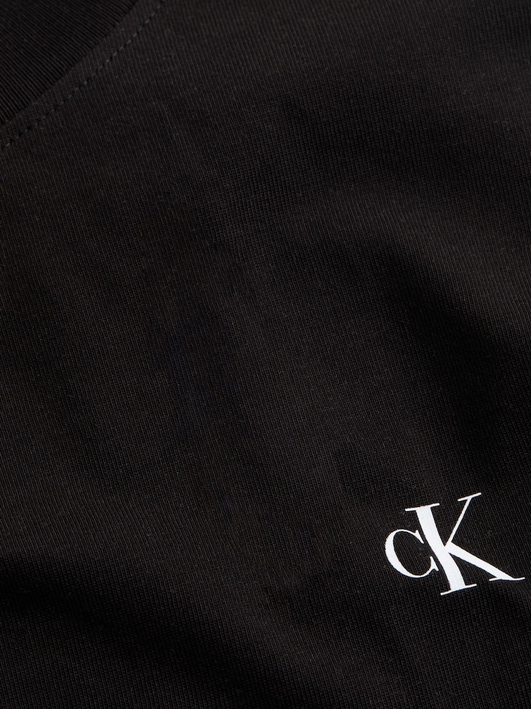 Calvin Klein Black 100% Cotton Painted Jeans T-Shirt - Image 7 of 7
