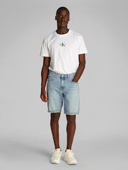 Calvin Klein Blue Regular Fit Shorts - Image 2 of 6