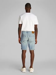 Calvin Klein Blue Regular Fit Shorts - Image 3 of 6