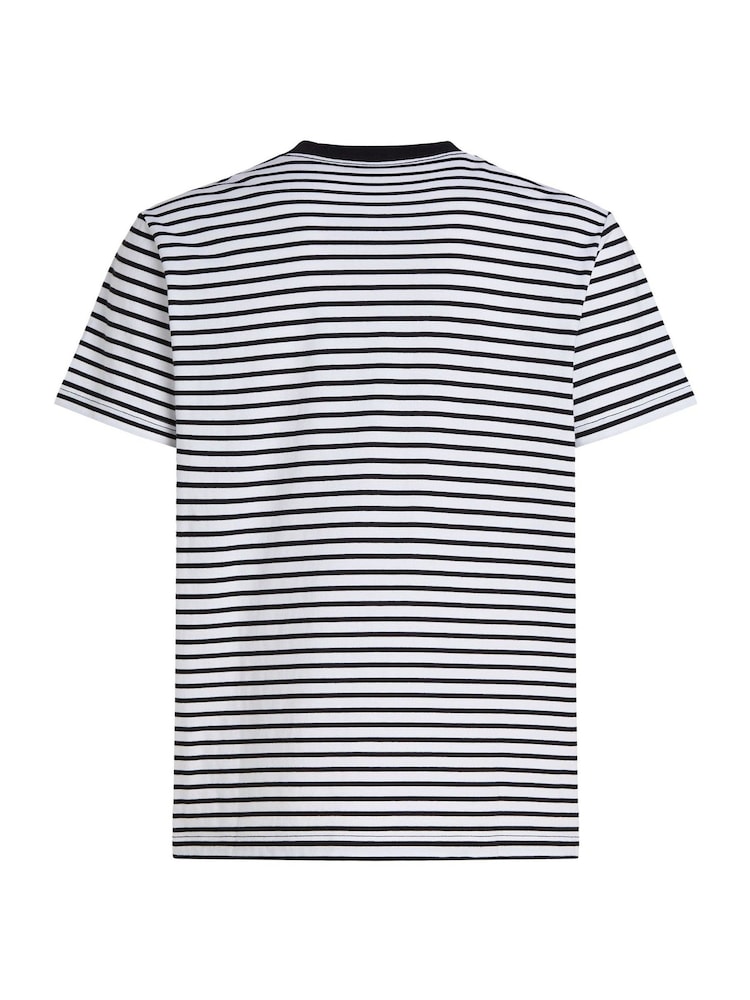 Calvin Klein Black Regular Fit Heavy 100% Cotton T-Shirt - Image 6 of 6