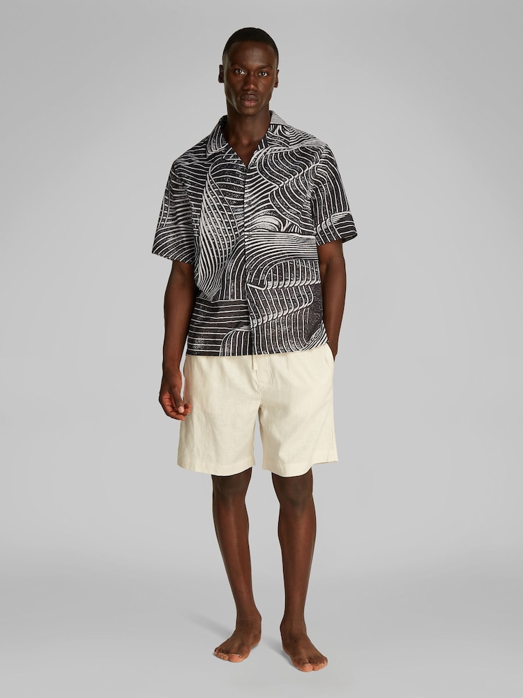 Calvin Klein Black 100% Cotton Resort Cover-Up Shirt - Image 2 of 5