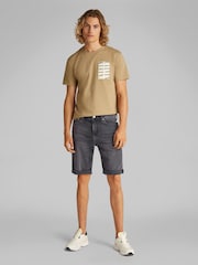 Calvin Klein Grey Slim Shorts - Image 2 of 6