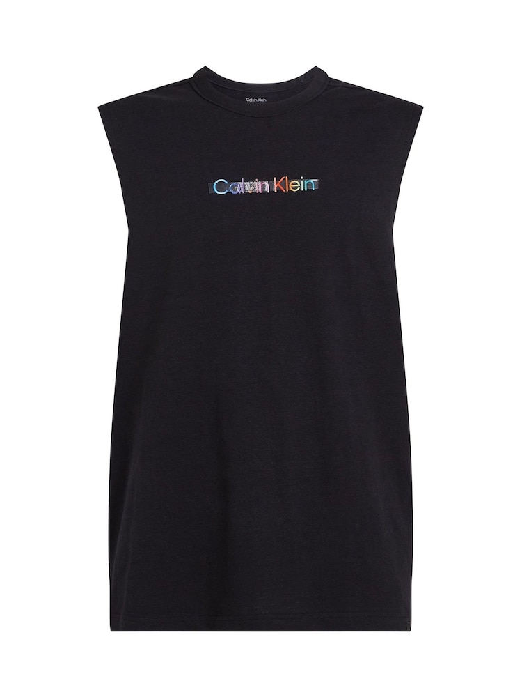 Calvin Klein Black 100% Cotton Pride Lounge Tank Top - Image 5 of 5