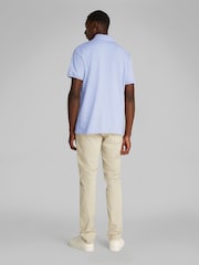 Calvin Klein Blue 100% Cotton Painted Polo Shirt - Image 3 of 6