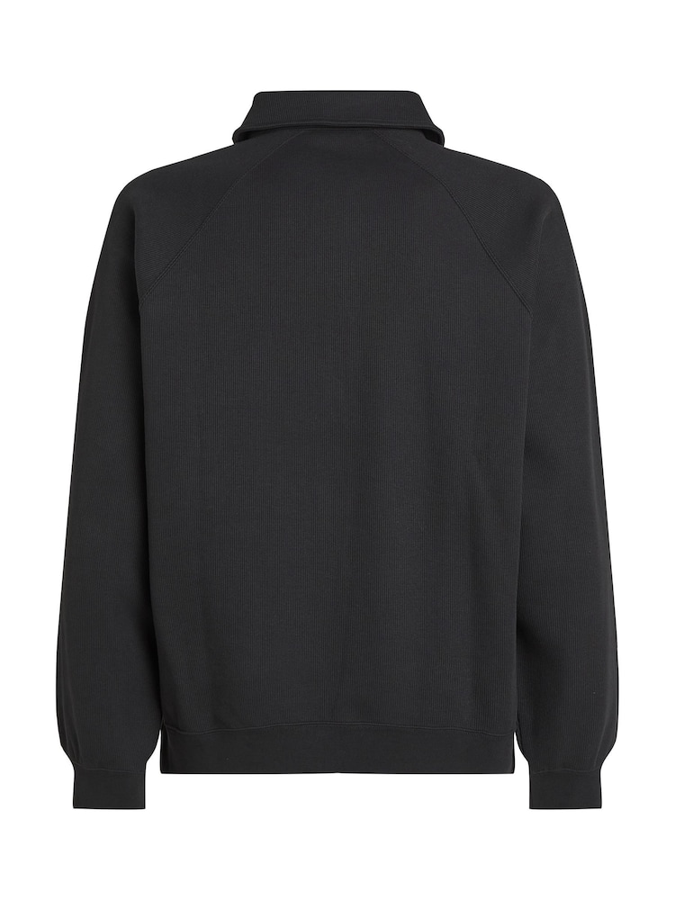 Calvin Klein Rib Logo Zip Polo Shirt - Bild 6 von 6