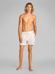 Calvin Klein Cream Medium Swim Shorts With Drawstring - Image 2 of 5