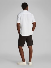 Calvin Klein White/Black Essential Padded Shirt - Image 3 of 6