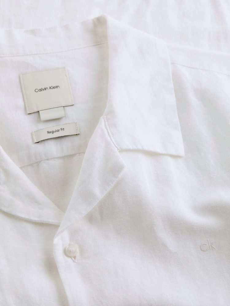 Calvin Klein White/Black Essential Padded Shirt - Image 6 of 6