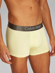 Calvin Klein Yellow Brushed Micro Stripe Trunks 3 Pack - Image 5 of 5