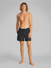 Calvin Klein Black Intense Power Medium Double Waistband Swim Shorts - Image 2 of 5